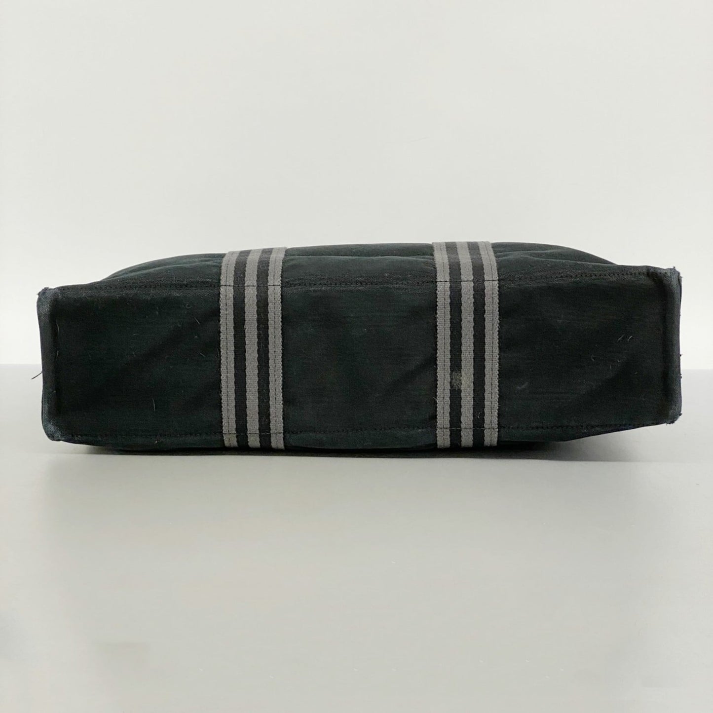 Hermes Black Canvas Tote Bag (Pre-Owned)