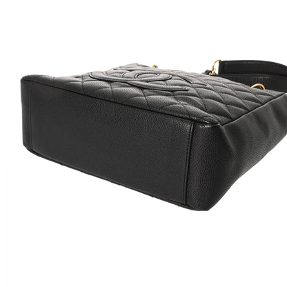 Chanel Black Grained Calfskin Tote Bag (Pre-Owned)