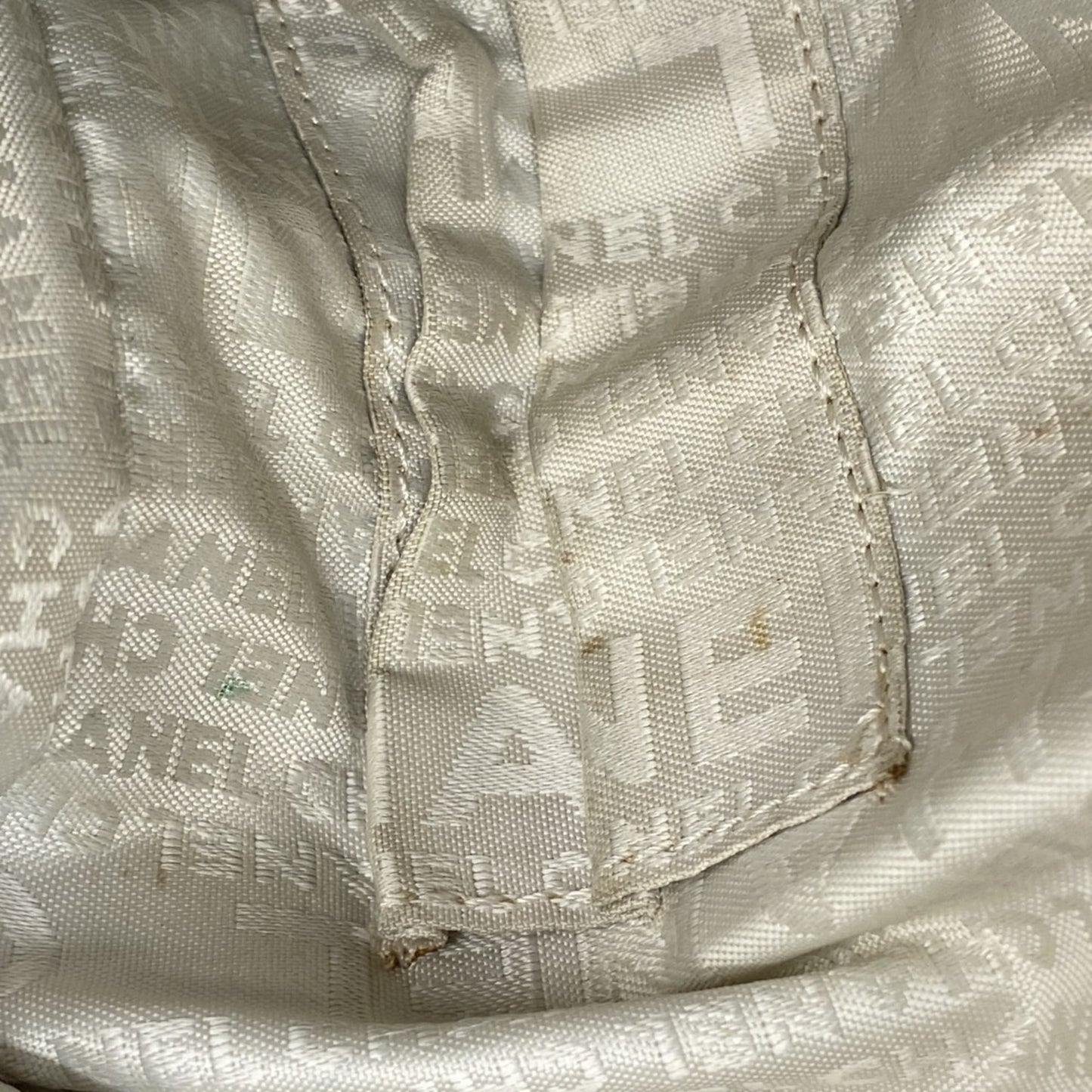 Chanel Beige Grained Calfskin Shoulder Bag (Pre-Owned)