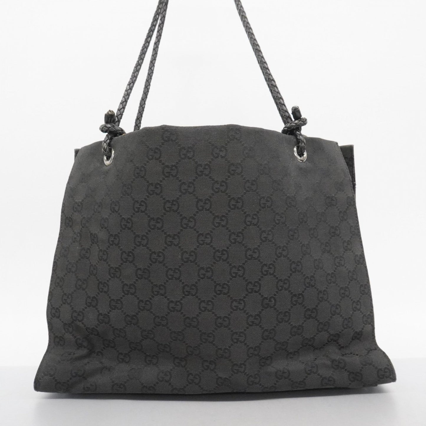 Gucci Black Canvas Tote Bag (Pre-Owned)
