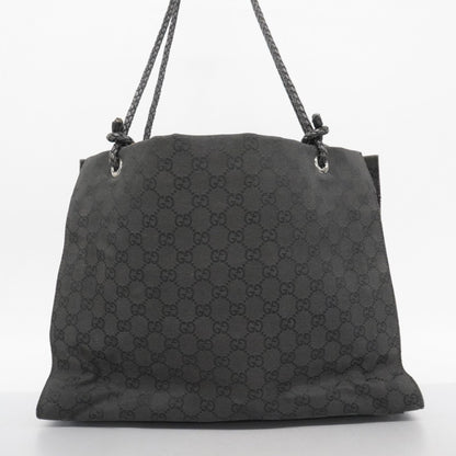 Gucci Black Canvas Tote Bag (Pre-Owned)