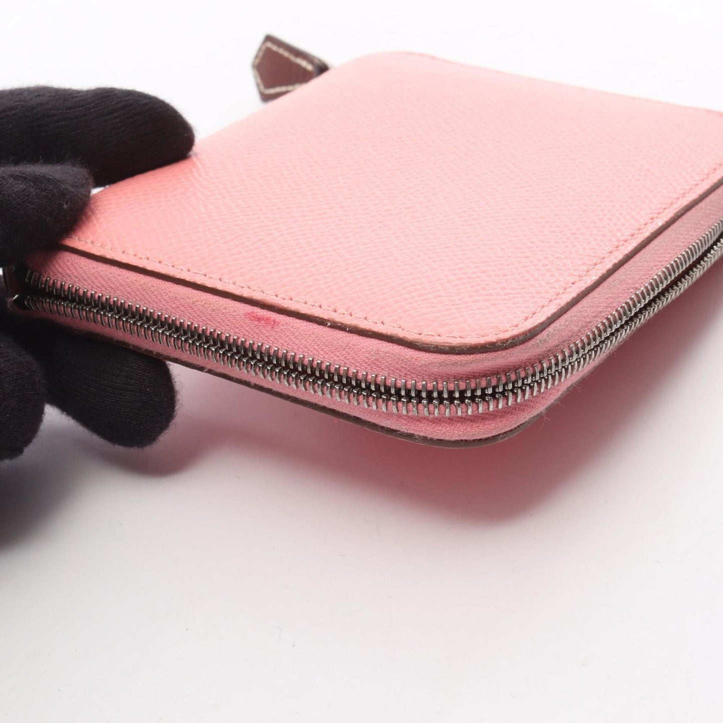 Hermes Pink Rose Confetti Leather Middle Wallet (Bi-Fold) (Pre-Owned)