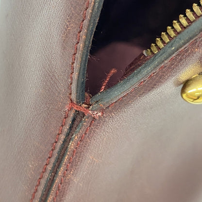 Cartier Bordeaux Leather Shoulder Bag (Pre-Owned)