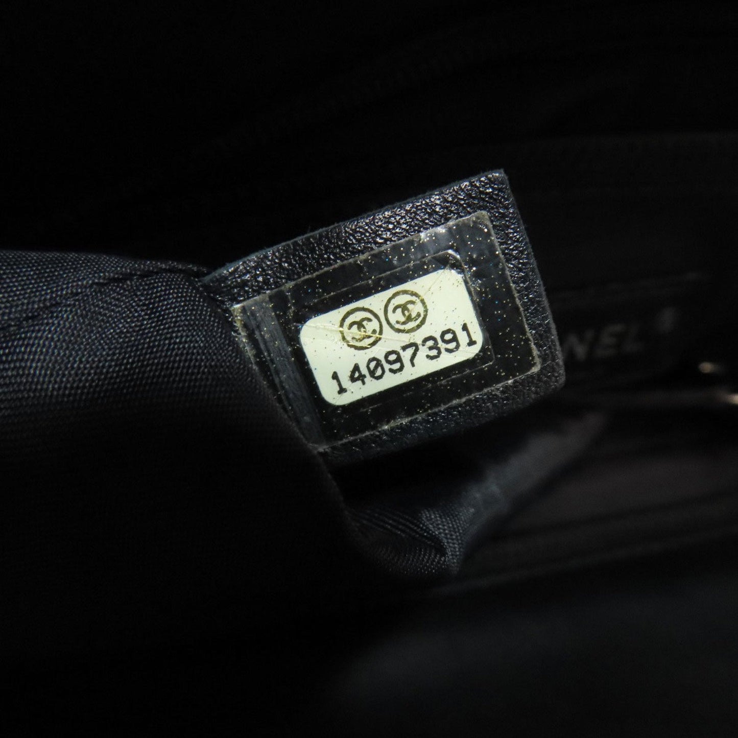 Chanel Paris Biarritz Black Leather Tote Bag (Pre-Owned)