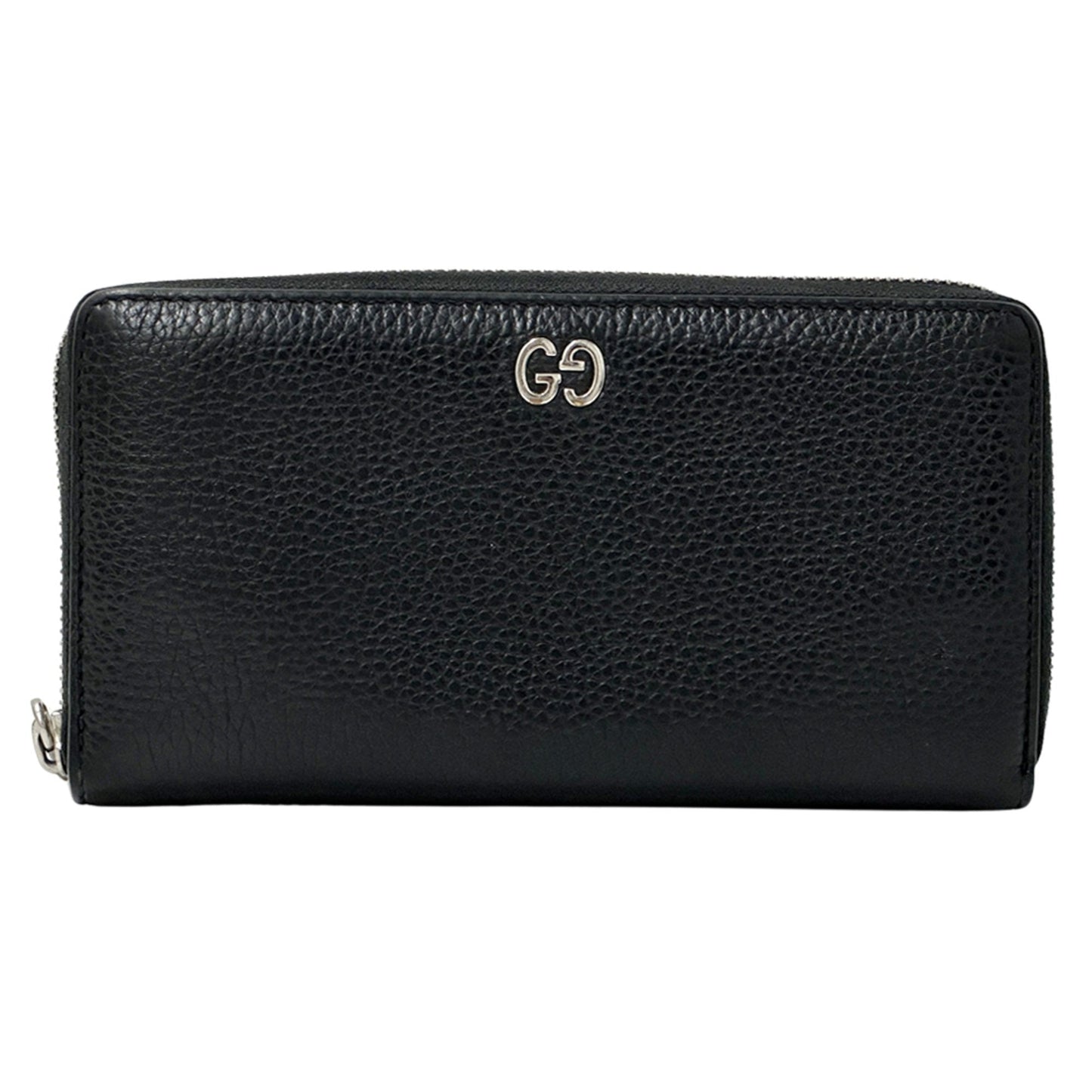 Gucci Black Leather Long Wallet (Bi-Fold) (Pre-Owned)