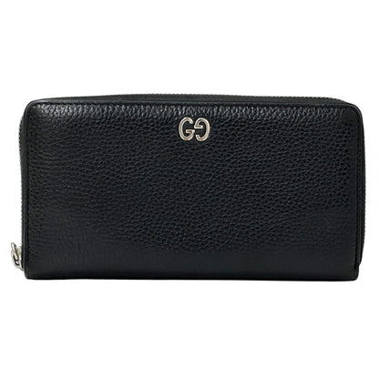 Gucci Black Leather Long Wallet (Bi-Fold) (Pre-Owned)