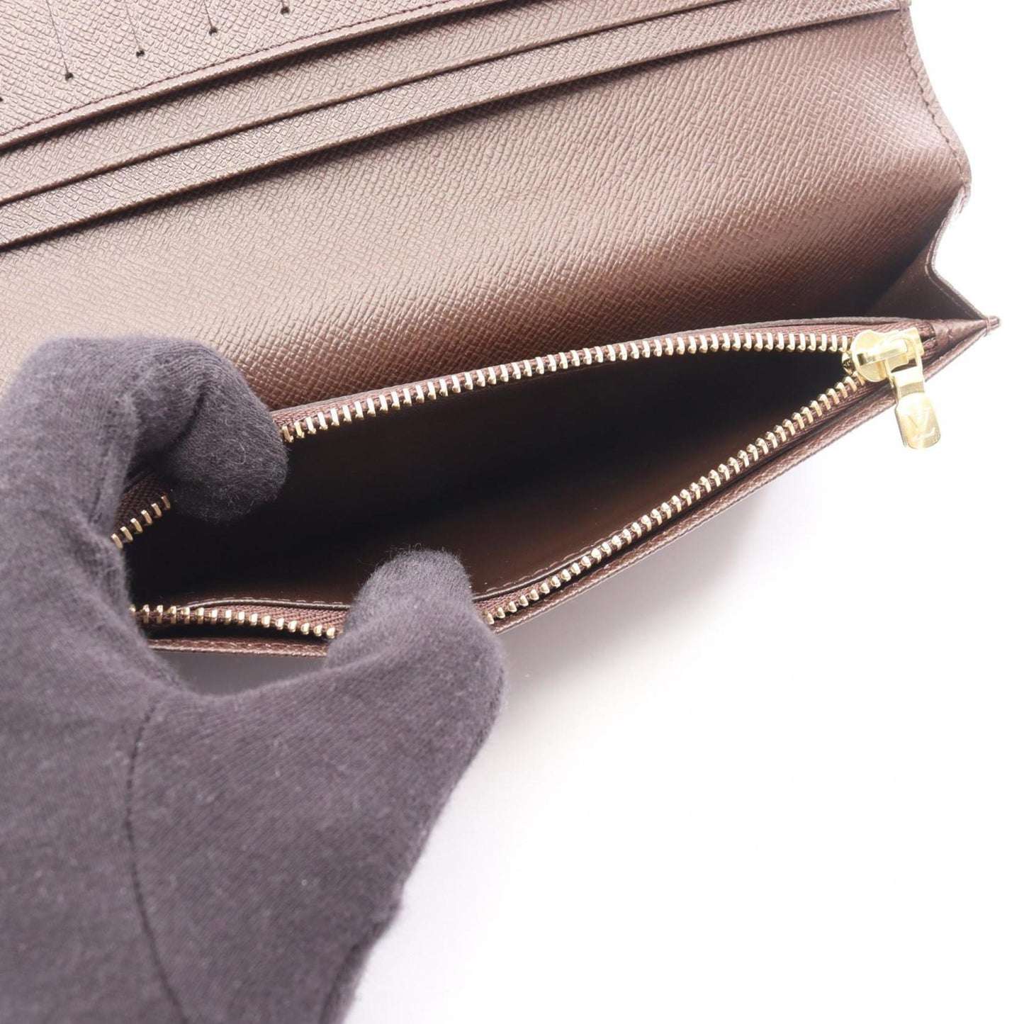 Louis Vuitton Brown Pvc Long Wallet (Bi-Fold) (Pre-Owned)