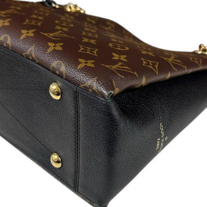 Louis Vuitton Black Brown Monogram Canvas Tote Bag (Pre-Owned)