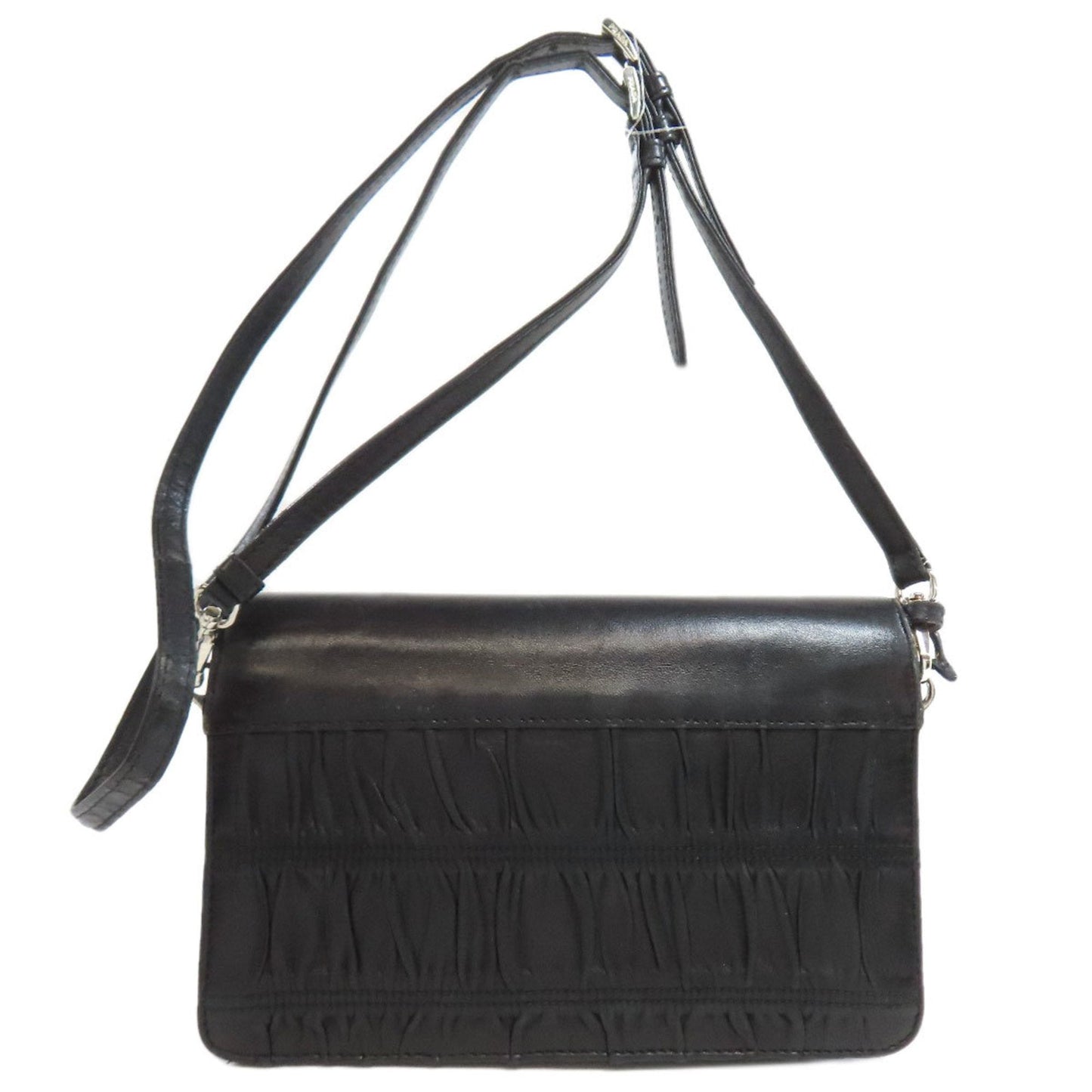 Prada Black Leather Shoulder Bag (Pre-Owned)