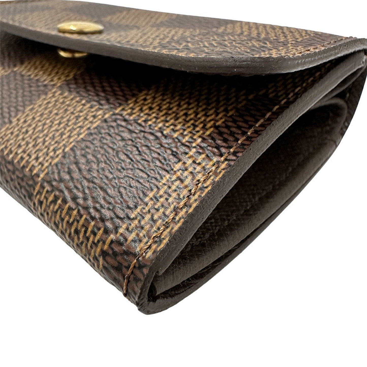 Louis Vuitton Damier Canvas Ebene Damier Canvas Coin Purse/Coin Case (Pre-Owned)