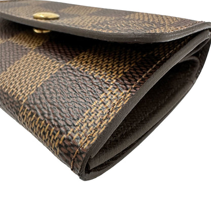 Louis Vuitton Damier Canvas Ebene Damier Canvas Coin Purse/Coin Case (Pre-Owned)