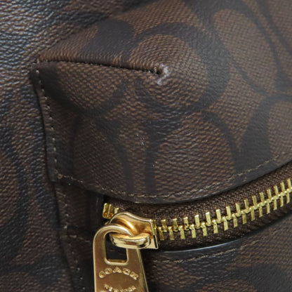 Coach Black Brown Pvc Leather Backpack (Pre-Owned)