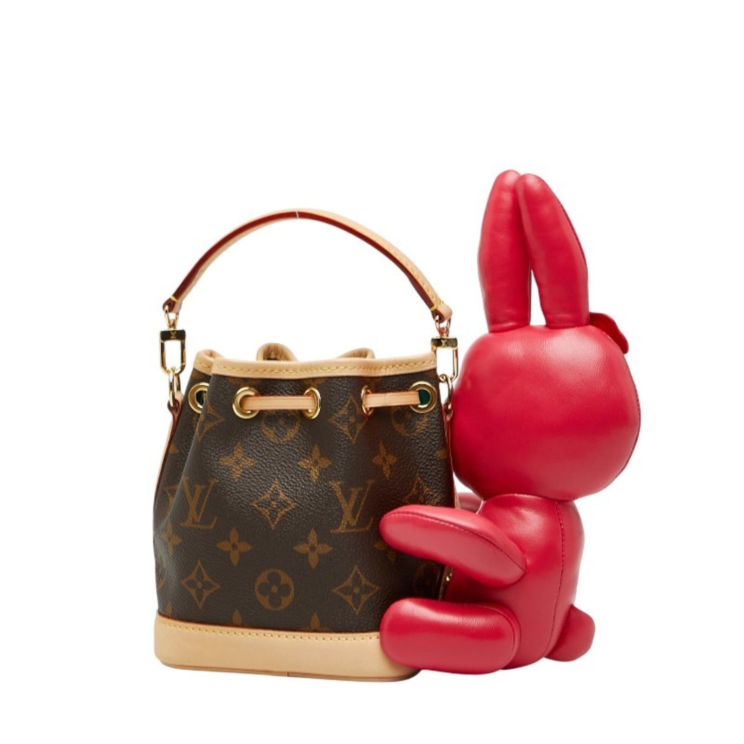 Louis Vuitton Brown Pink Pvc Leather Handbag Shoulder Bag (Pre-Owned)