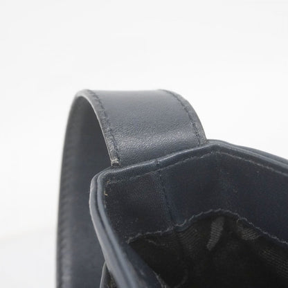 Salvatore Ferragamo Black Leather Shoulder Bag (Pre-Owned)