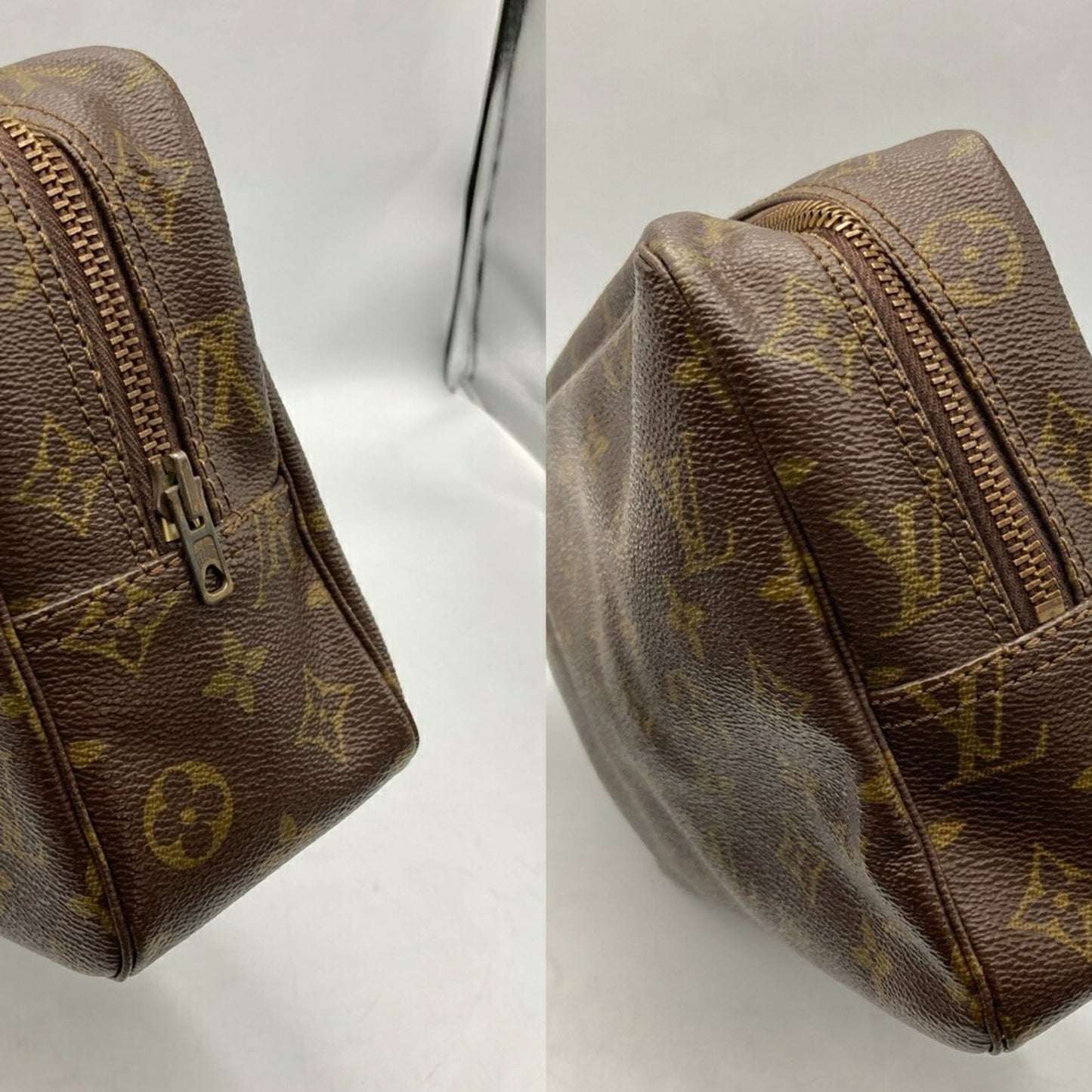 Louis Vuitton Brown Pvc Clutch Bag (Pre-Owned)