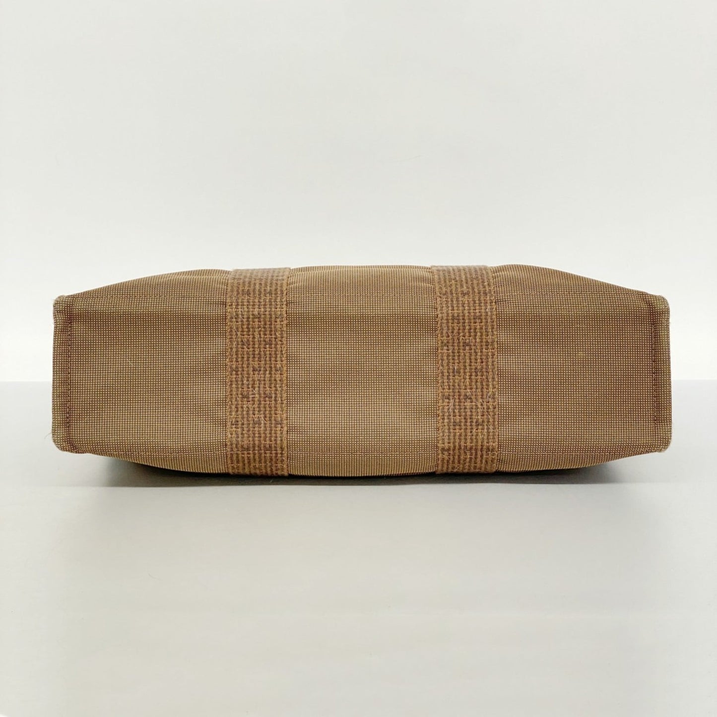 Hermes Brown Canvas Tote Bag (Pre-Owned)