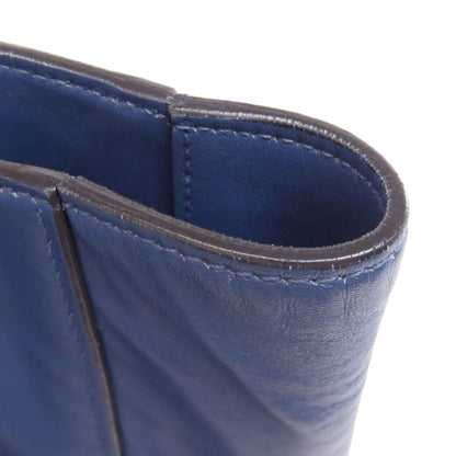 Miu Miu Navy Leather Tote Bag (Pre-Owned)