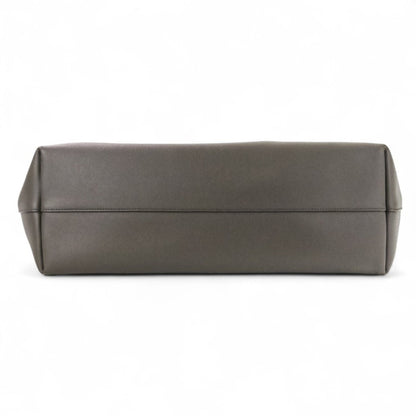 Yves Saint Laurent Gray Leather Pouch Tote Bag (Pre-Owned)