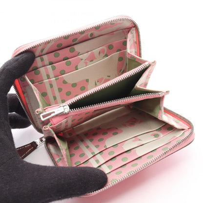 Hermes Pink Rose Confetti Leather Middle Wallet (Bi-Fold) (Pre-Owned)