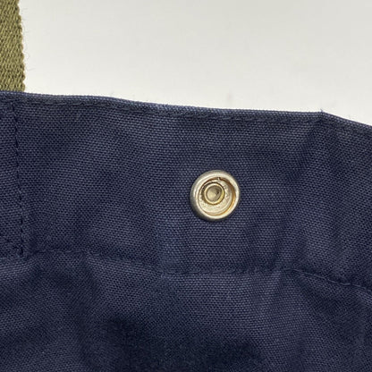 Hermes Green Navy Canvas Tote Bag (Pre-Owned)