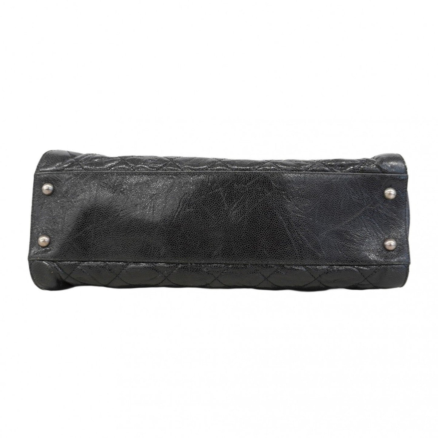 Chanel Black Grained Calfskin Tote Bag (Pre-Owned)