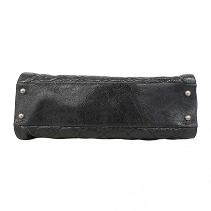 Chanel Black Grained Calfskin Tote Bag (Pre-Owned)