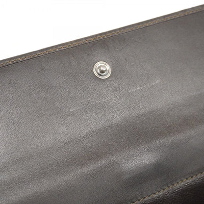 Gucci Brown Canvas Long Wallet (Bi-Fold) (Pre-Owned)