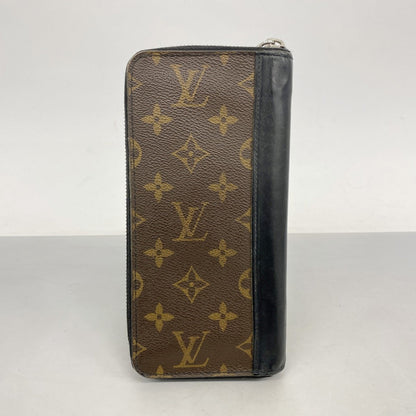 Louis Vuitton Black Brown Long Wallet (Bi-Fold) (Pre-Owned)