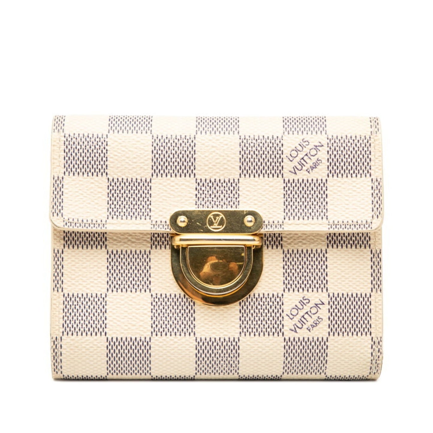 Louis Vuitton White Pvc Leather Wallet (Bi-Fold) (Pre-Owned)