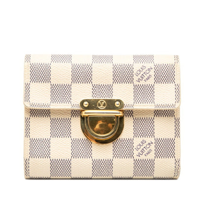 Louis Vuitton White Pvc Leather Wallet (Bi-Fold) (Pre-Owned)