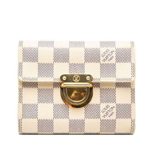 Louis Vuitton White Pvc Leather Wallet (Bi-Fold) (Pre-Owned)