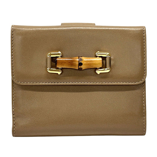 Gucci Brown Leather Wallet (Bi-Fold) (Pre-Owned)