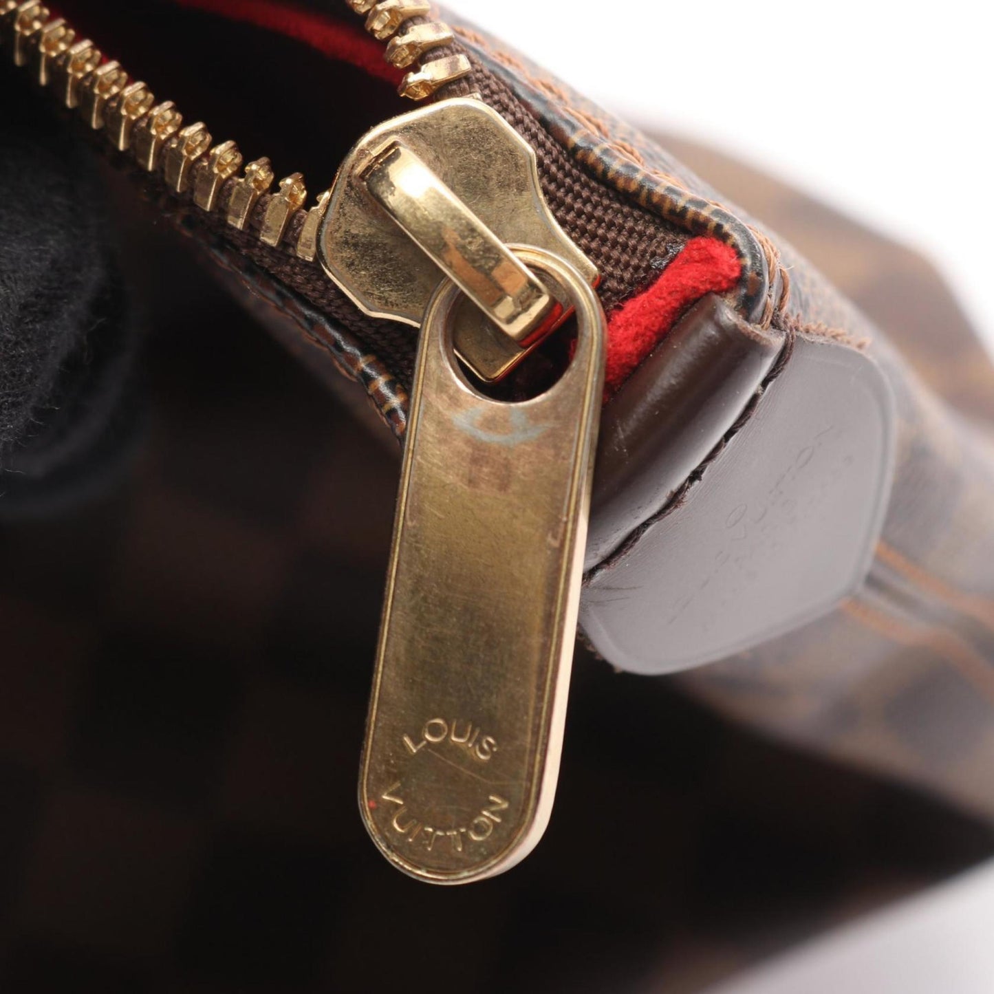 Louis Vuitton Brown Coated Canvas Damier Canvas Pvc Leather Tote Bag (Pre-Owned)