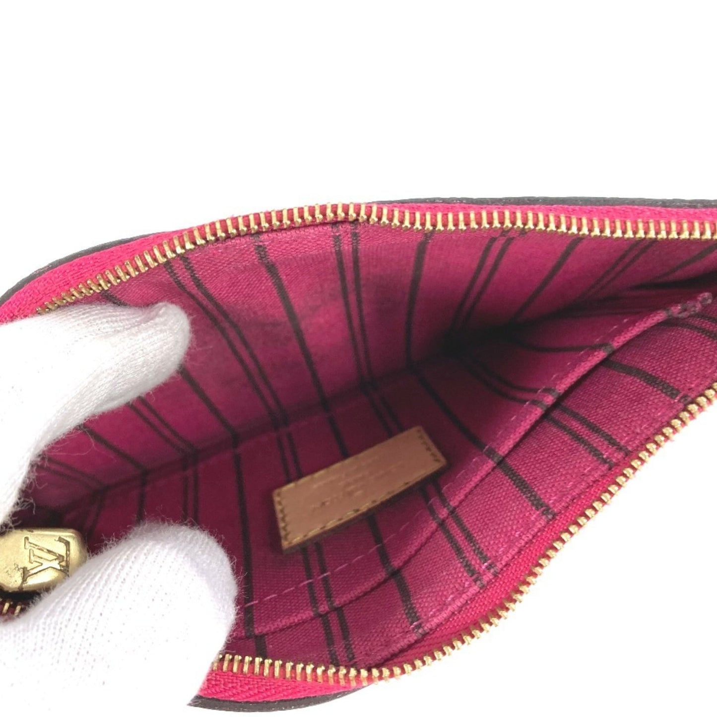 Louis Vuitton Brown Monogram Pink Monogram Clutch Bag Pouch (Pre-Owned)