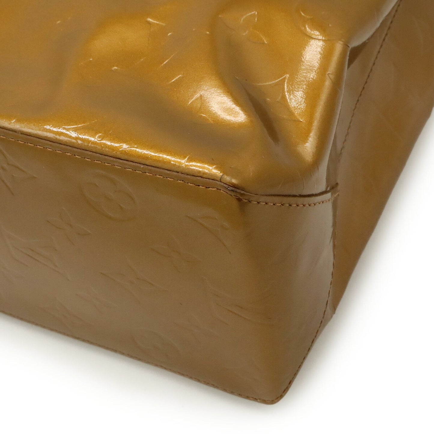 Louis Vuitton Bronze Brown Leather Handbag Tote Bag (Pre-Owned)