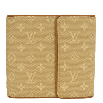 Louis Vuitton Beige Monogram Mini Wallet (Tri-Fold) (Pre-Owned)