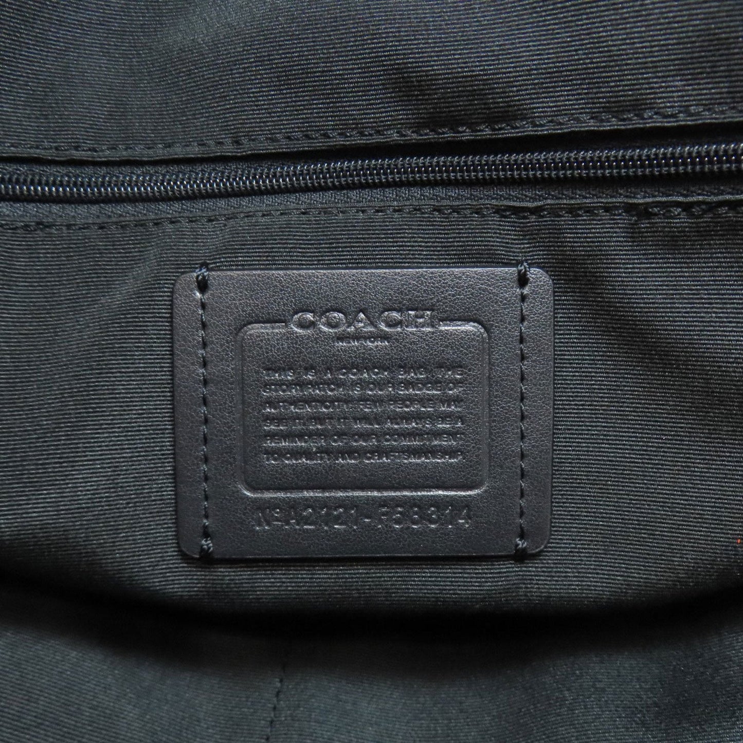 Coach Black Brown Pvc Leather Backpack (Pre-Owned)