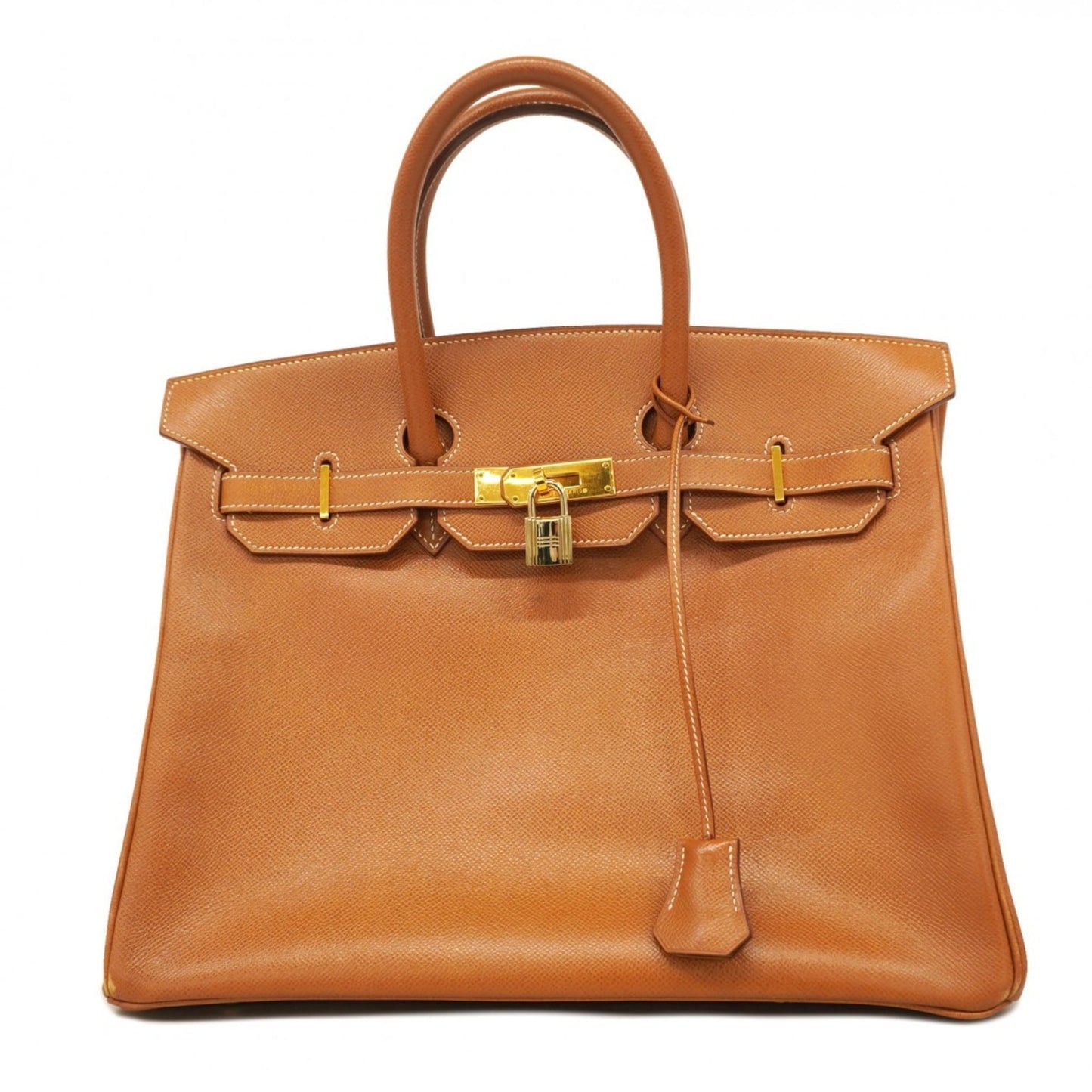 Hermes Gold Courchevel Leather Handbag (Pre-Owned)