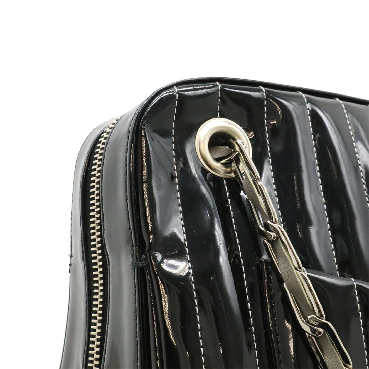 Chanel Black Leather Shoulder Bag Tote Bag (Pre-Owned)