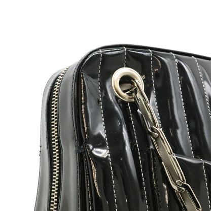 Chanel Black Leather Shoulder Bag Tote Bag (Pre-Owned)