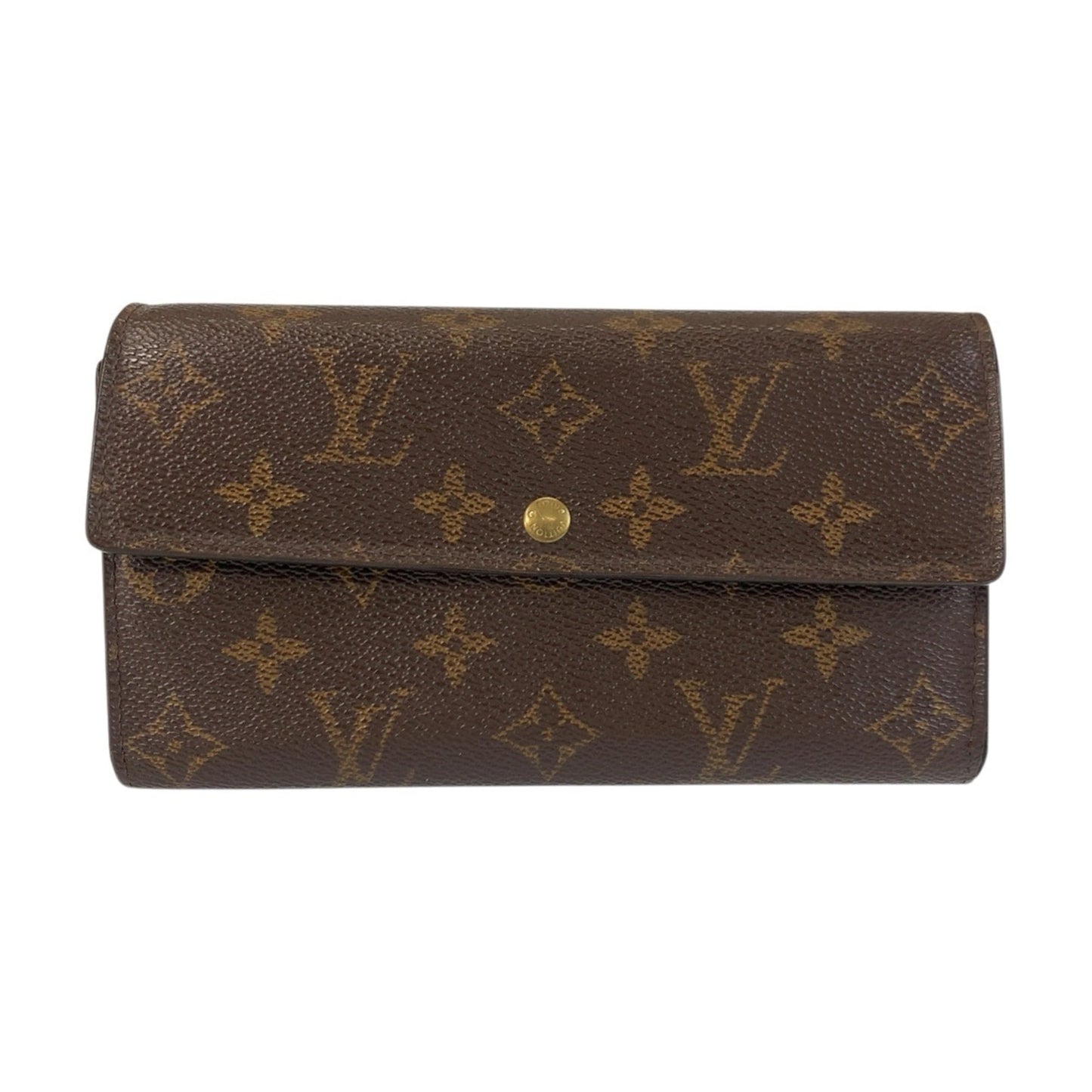 Louis Vuitton Brown Monogram Monogram Long Wallet (Bi-Fold) (Pre-Owned)