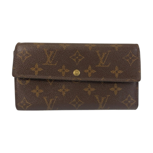 Louis Vuitton Brown Monogram Monogram Long Wallet (Bi-Fold) (Pre-Owned)