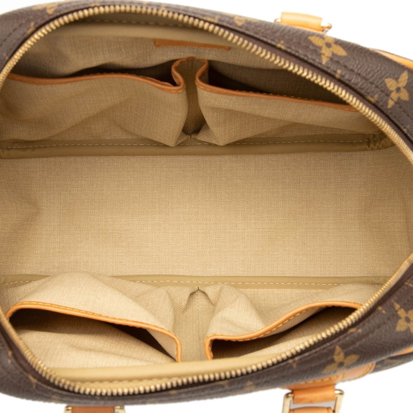 Louis Vuitton Brown Pvc Leather Handbag (Pre-Owned)