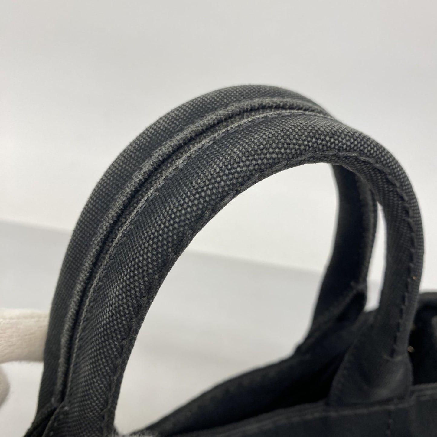 Prada Black Canvas Tote Bag (Pre-Owned)