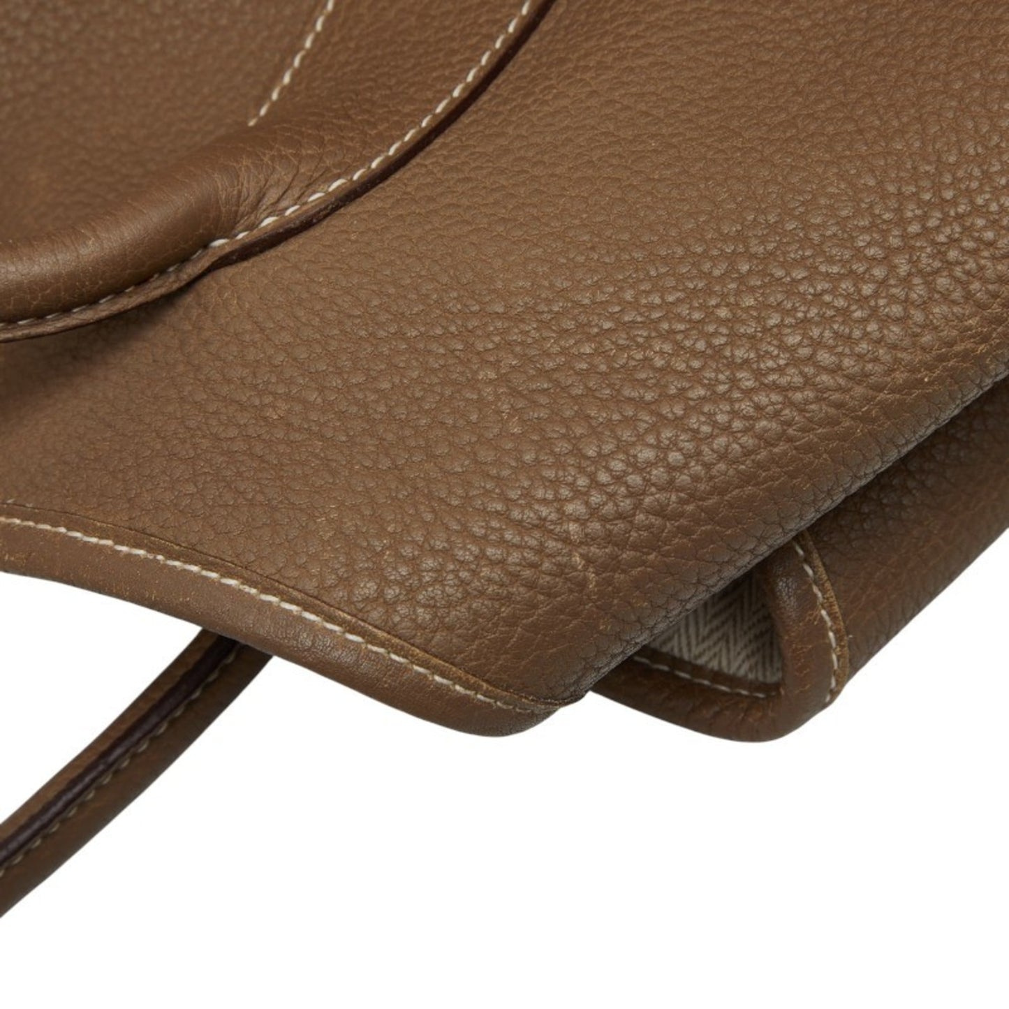 Hermes Beige Etoupe Gray Negonda Leather Handbag Tote Bag (Pre-Owned)