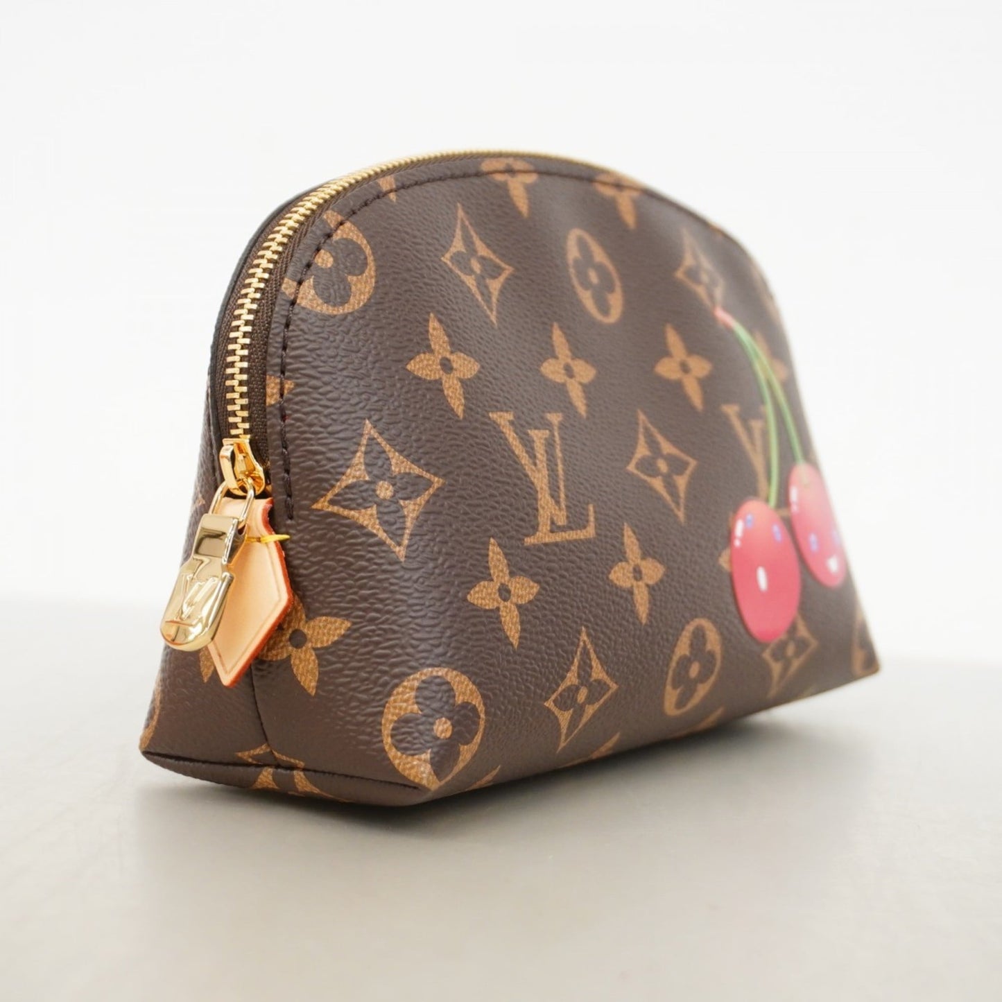 Louis Vuitton Brown Red Color Pouch (Pre-Owned)