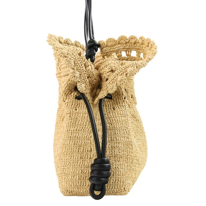 Loewe Black Raffia Shoulder Bag Tote Bag (Pre-Owned)