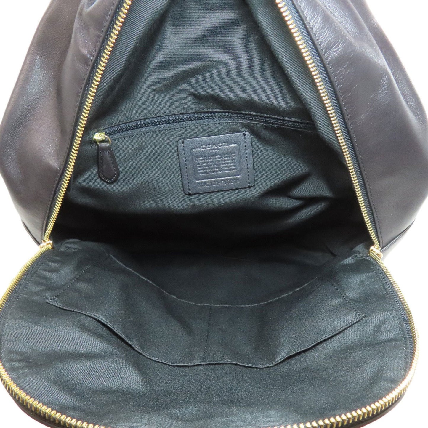 Coach Black Brown Pvc Leather Backpack (Pre-Owned)
