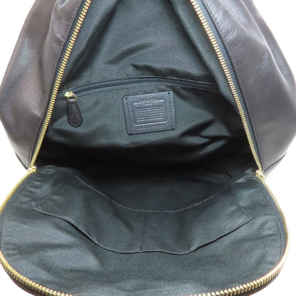 Coach Black Brown Pvc Leather Backpack (Pre-Owned)