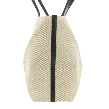 Loewe Beige Black Cotton Leather Tote Bag (Pre-Owned)